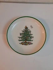Vintage LARGE Spode Christmas Tree 12 in. Coupe Serving Bowl Holiday