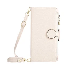 For iPhone 17 16 Pro Max Crossbody Wallet Case with Card Holder