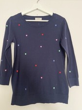 LOFT sweater with cute hearts size S