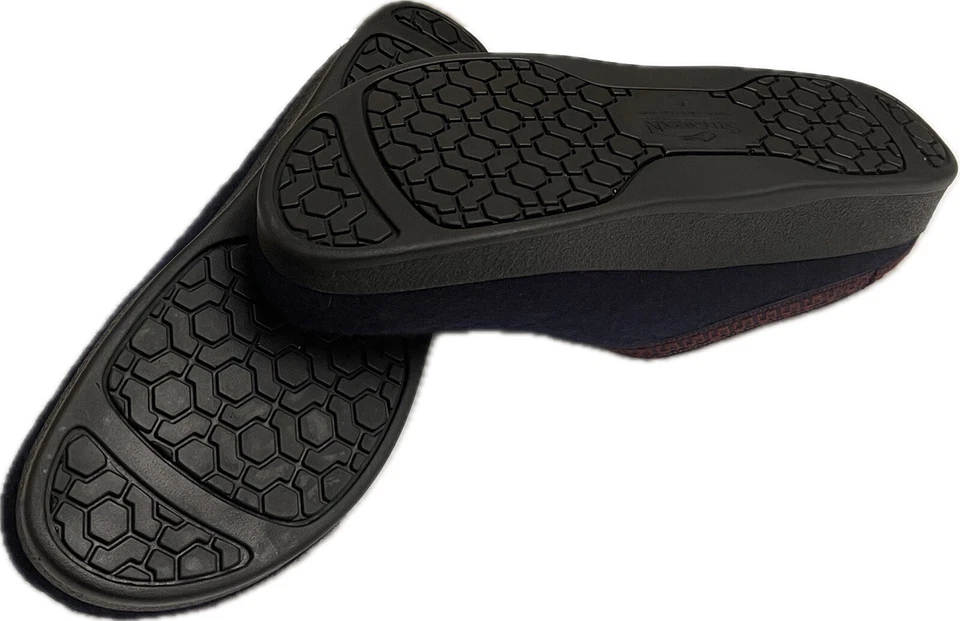 Zuecos para mujer Stegmann de lana azul marino suela de polietileno talla 6 Foto 4 de 4