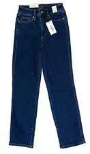 Judy Blue McKenzie High Rise Straight Jeans Sz 0/24 Tummy Control JB88575 NEW