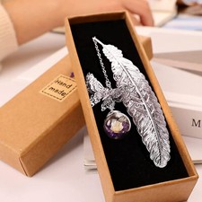 Metal Feather Bookmark- Gifts for Birthdays Teacher Appreciation Leaving Present