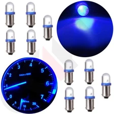 10x BA9S Xenon Blue LED Instrument Panel Dash Lights Lamp Map Bulbs 1816 182