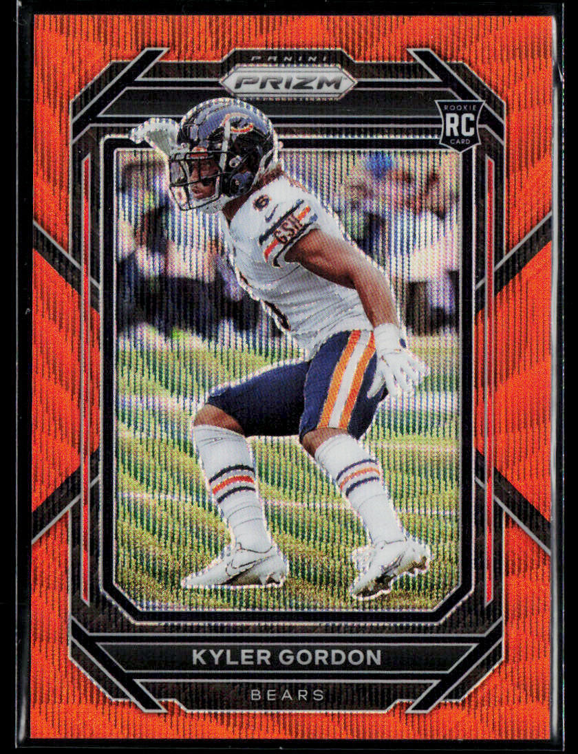 2022 Panini Prizm #385 Kyler Gordon Orange Wave #/60