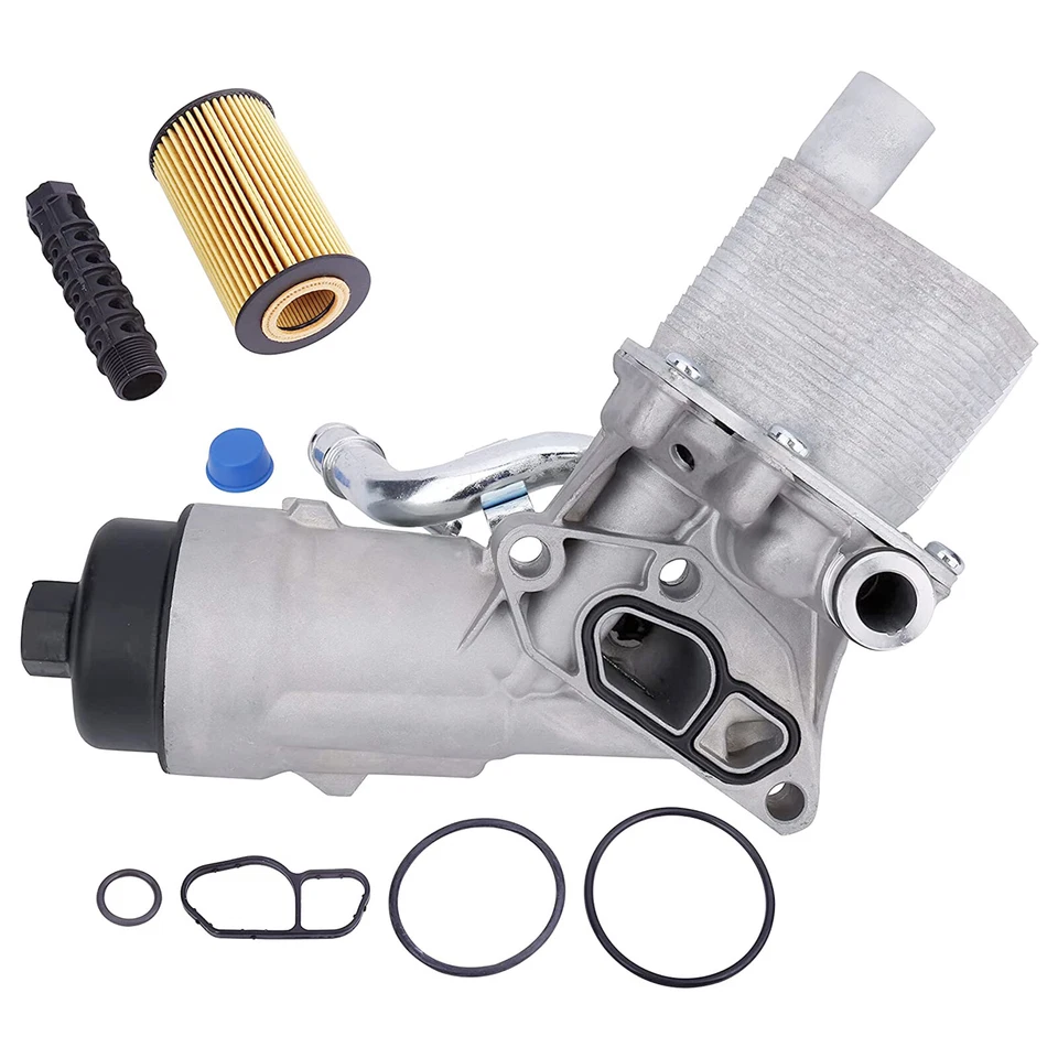 Carcasa de filtro de enfriador de aceite para Chevrolet Cruze Sonic Trax Buick Encore 1,4 L Turbo Foto 4 de 4