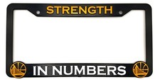 Golden State Warriors "Strength in Numbers" 3D Raised License Plate Frame