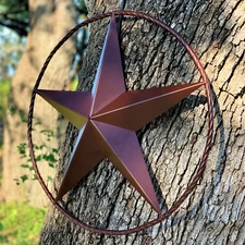 Rustic Dimensional Barn Star - 24" Country Farmhouse Home Decoration