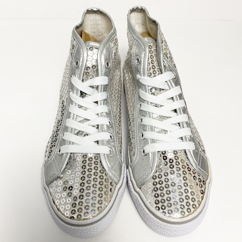 NUOVISSIME sneakers da ballo alte Balera argento paillettes - 3 paia disponibili - Foto 5 di 7