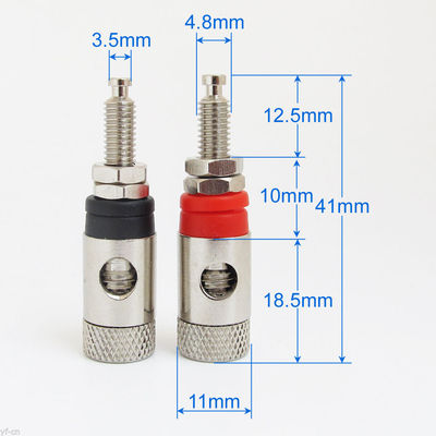 20pcs Nickel Plated Binding Post 4mm Banana Plug Amplifier Speaker Audio Socket