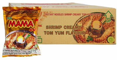 [ 30x 55g ] MAMA Instant Nudeln Shrimp Creamy Tom Yum Geschmack KV
