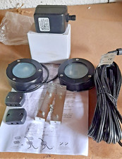 Homebase Set "Lamanco" Halogen Terrassenleuchten, Niedervolt, schwarze Ausführung