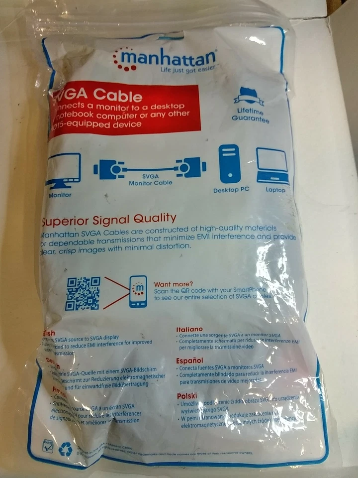 Cavo Svga. 3 Metri M/M - Immagine 2 di 2