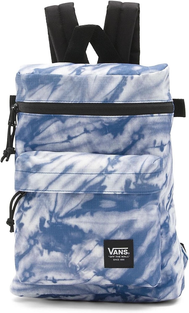 NWT Vans Gripper Mini Backpack Small Bag Navy White Tie Dye Wash