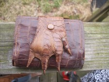 Vintage Small Genuine Alligator Claw Foot Ladies Purse