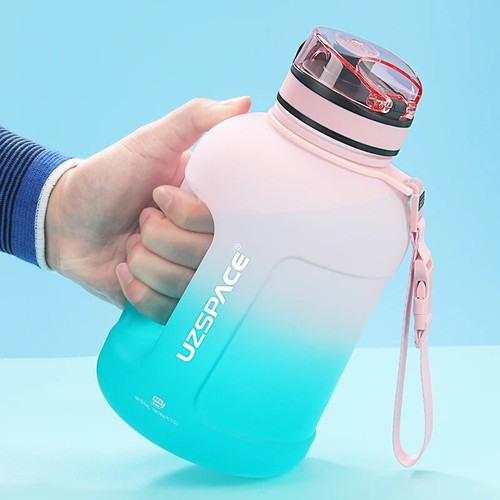 UZSPACE Large Water Bottle Sport Gym Travel Flask Juice Drink Jug Cup BPA Free - Picture 20 of 21
