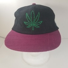 WEED MARIJUANA LEAF LEAVES CANNABIS SNAPBACK BASEBALL CAP HAT Skip Wear Hemp