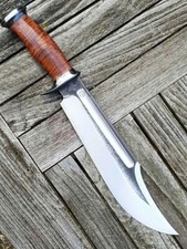 WILD CUSTOM HANDMADE 16 INCHES LONG IN HIGH GRADE STEEL HUNTING BEAUTIFUL BOWIE