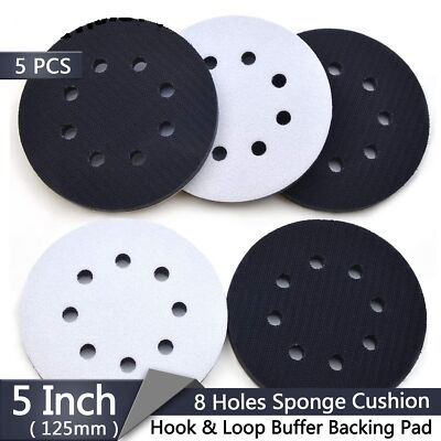 5 Inch Soft Density Interface Pad Hook Loop 5'' Sponge Cushion Buffer Backing Pad