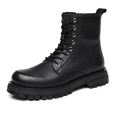 New Men's Ankle Boots Lace UP Platform Military Boots Army Combat Tactical New
