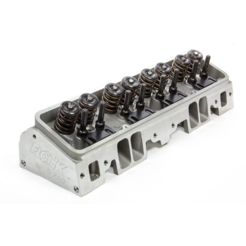 Flo-Tek 1200-HRAC-505A Cylinder Head Assembled 2.020"/1.6"Valves 200 cc For SBC