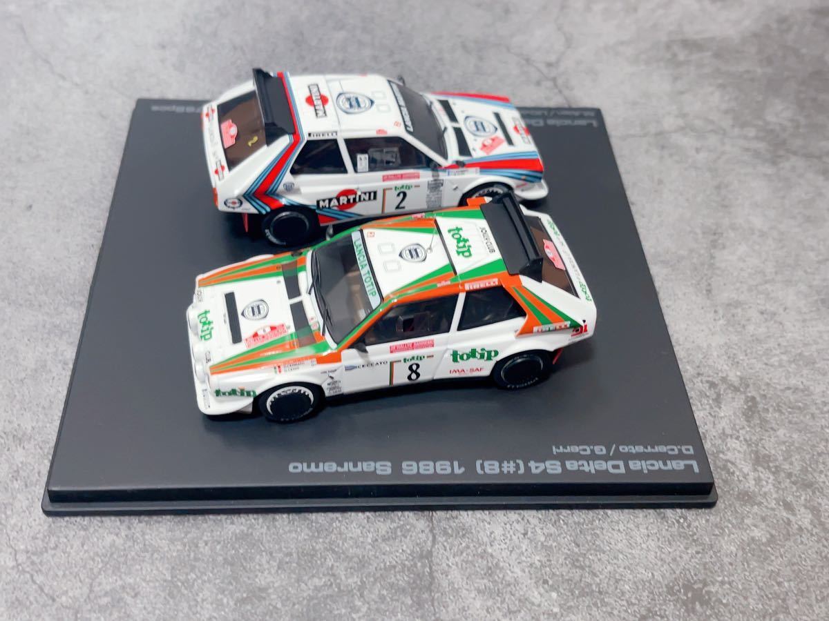 かわいい! Delta Lancia 1/43 HPI S4 Totip Martini WRC set Sanremo 1986 hpi・racing
