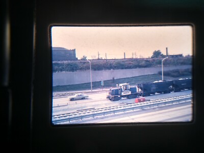 RI14 BUS, STREETCAR, SUBWAY TROLLY 35MM SLIDE RAMCO ENGINE AND CARS NOV 1969
