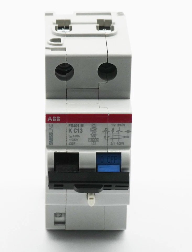 ABB SmissLine FS401 M C13 FS401MK-C13/0.03 Fehlerstromschutzschalter -used/Attn- - Bild 3 von 4