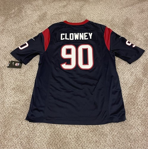 Nike Houston Texans #90 J Clowney Blue Jersey Large - New W/Tags - Picture 2 of 9