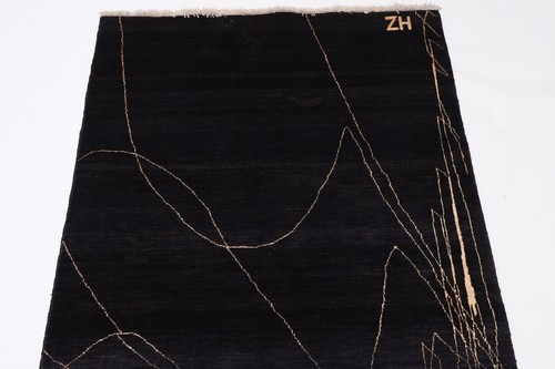 11 ft Hallway Gabbeh Runner Rug Afghan Hand Knotted veg Dye Wool Bedroom Rug - Picture 3 of 5