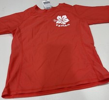 Coastalista- Little Girls Coral Swim Shirt- Size 4-5