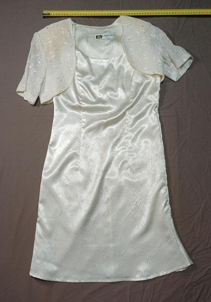 Women Lanvin Dress Silver Viscose 34