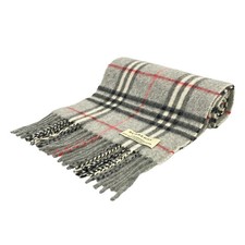 Burberry - Gray Black Multi Cashmere Scarf