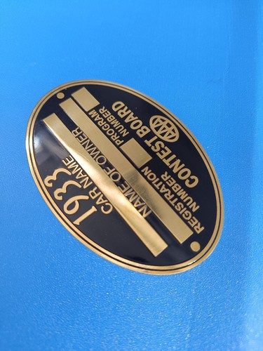 Aaa Racing Board AAA Contest Board 1933 RACE Speed Data Plate Acid Etched Brass Black | eBay