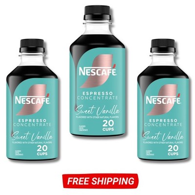 NESCAFÉ Espresso Concentrate Sweet Vanilla - Instant Iced Coffee, 10 fl oz, 3 Pk