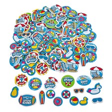 Bulk Make a Splash VBS Self-Adhesive Shapes, Birthday, Craft Supplies, 500 Piece