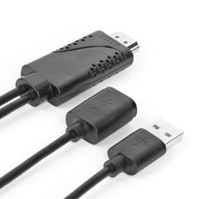 HD Video Cable USB Female to HDMI Male ? 1080P Adapter for Monitor Projector TV