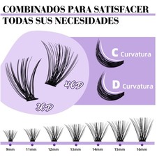 DIY Eyelash Clusters Kit 280PCS - Classic Look, Waterproof