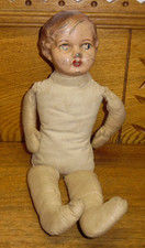 Antique Tin Head Doll - 15