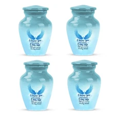 Urn 3Inch Set Of 4 for Ashes Mom & Dad Theme Urns for Ash Decorative & Memorial