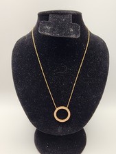 Michael Kors Brilliance Pave Open Circle Pend...