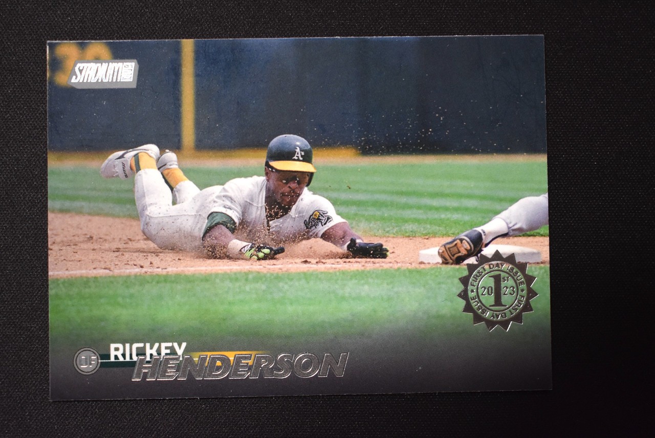 Rickey Henderson 2023 Topps Stadium Club First Day Issue /10 Athletics SSP #7