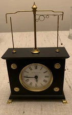 Vintage Ignatz Jerome & Co. Horolovar Flying Ball Pendulum Novelty Clock 