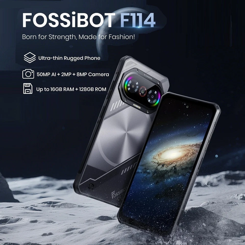 Global Version FOSSiBOT F114  Robust Smartphone16GB+128GB Android 15 5000mAh NFC - Bild 3 von 4