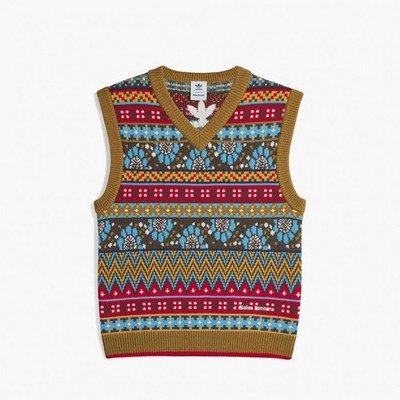wales bonner vネックニット adidas × Wales Bonner Vest V Neck Sweater Knit Monogram Originals