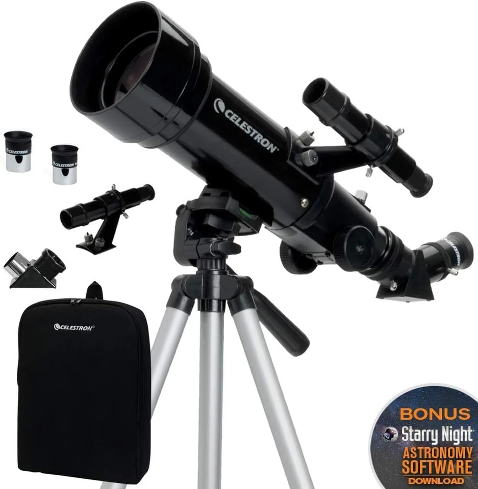 21035-ADS Travel Scope 70 Refractor Telescope Kit with Backpack, Black (Amazon - Image 2 of 4