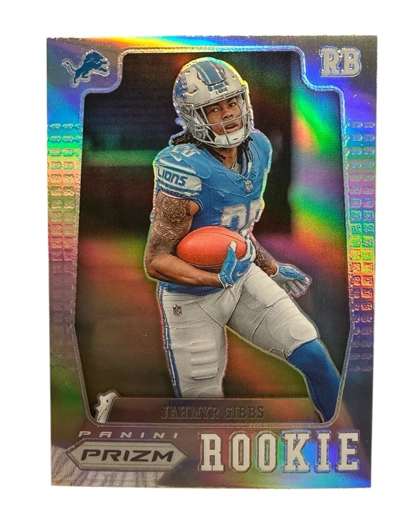 Jahmyr Gibbs 2023 Panini Prizm Flashback Rookie Silver #PFR-7 RC Lions