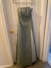 Michaelangelo green Strapless prom dress with Beading (xs/s)