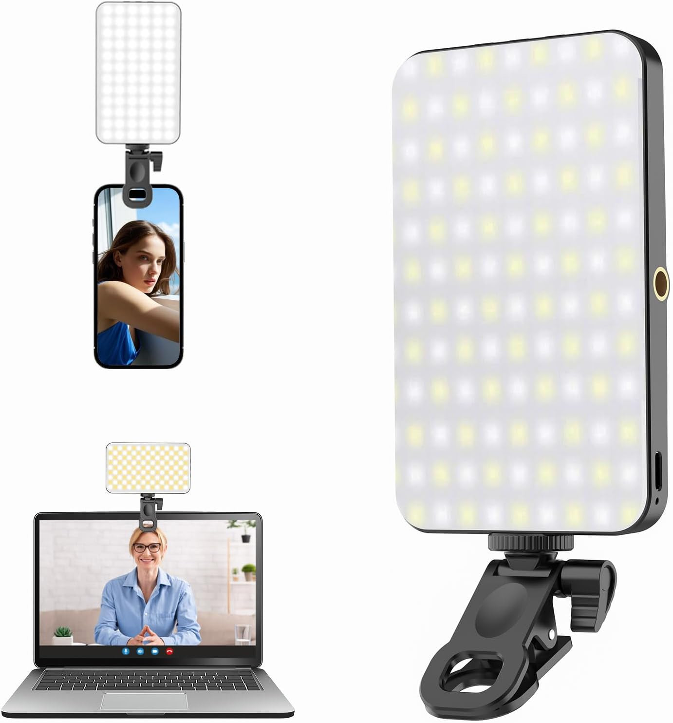 Lumiere telephone selfie light pour corriger les photos sombres batterie 5000mAh