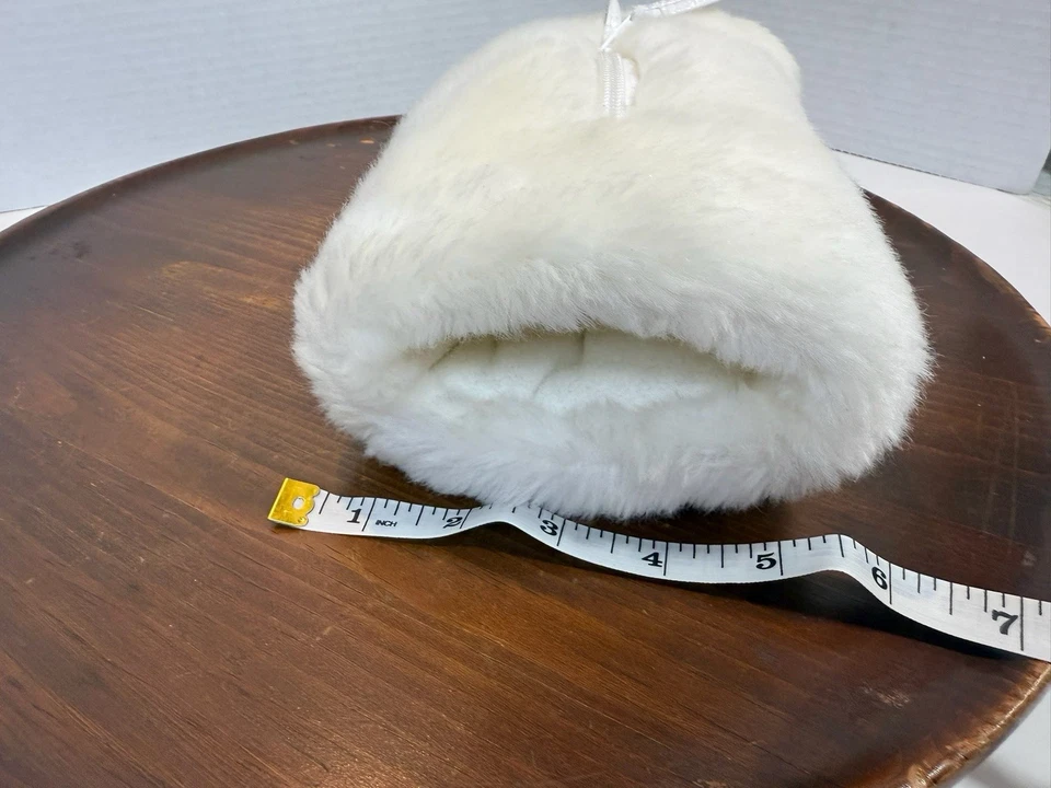 Calentador de manos Baby Gap niños niñas piel sintética con bolsillo recién nacido blanco Foto 4 de 4