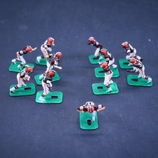 Set of 11 Vintage 1970s Tudor Electric Football Cleveland Browns figures